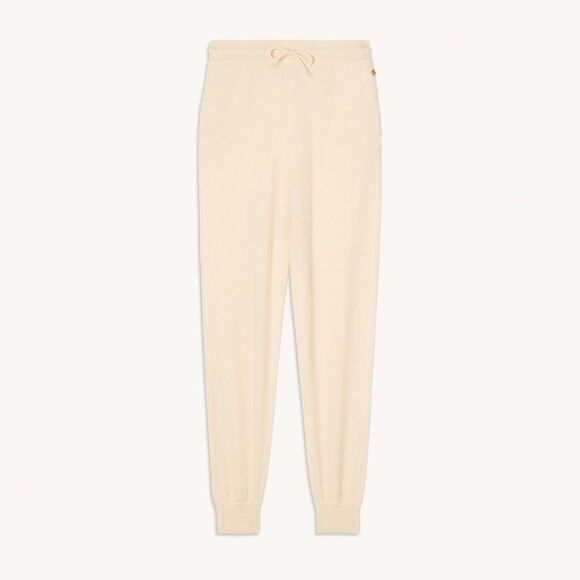 $310 Sandro Cashmere Ivory Cream Joggers Lounge Pants Large Women's 40 - Picture 4 of 8